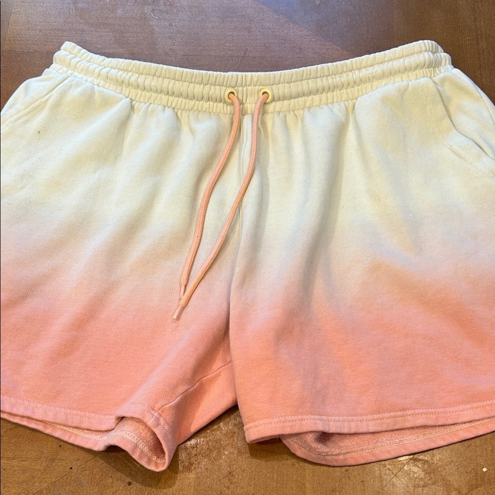 crown & ivy Ombre Pink and Cream Athletic Shorts